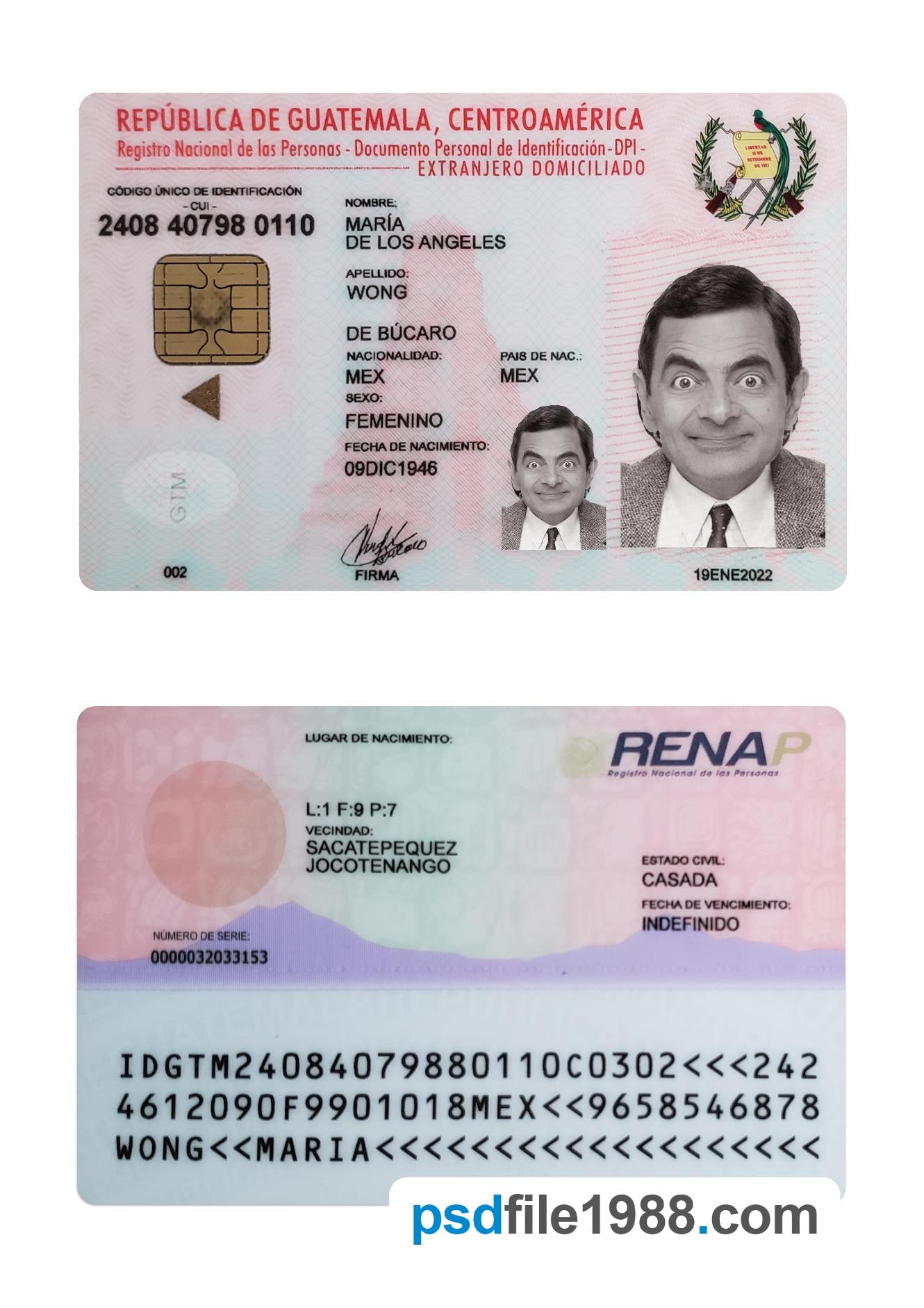 Guatemala ID Card 2022-Present